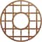 Ekena Millwork O'Neal Wood Fretwork Pierced Ceiling Medallion, Walnut, 34"OD x 12 3/8"ID x 3/8"T CMWP34X34X0375ONWA - alternate 1